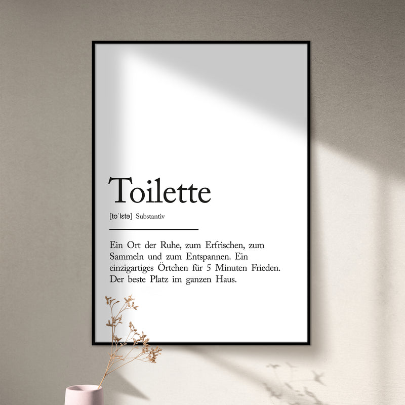 Toilette Definitions Poster – Pulse of Home