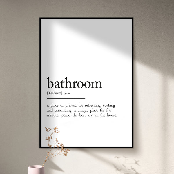"bathroom" Definitions Poster