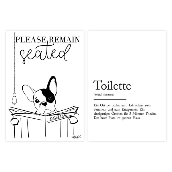 "PLEASE REMAIN SEATED" 2ER POSTER SET